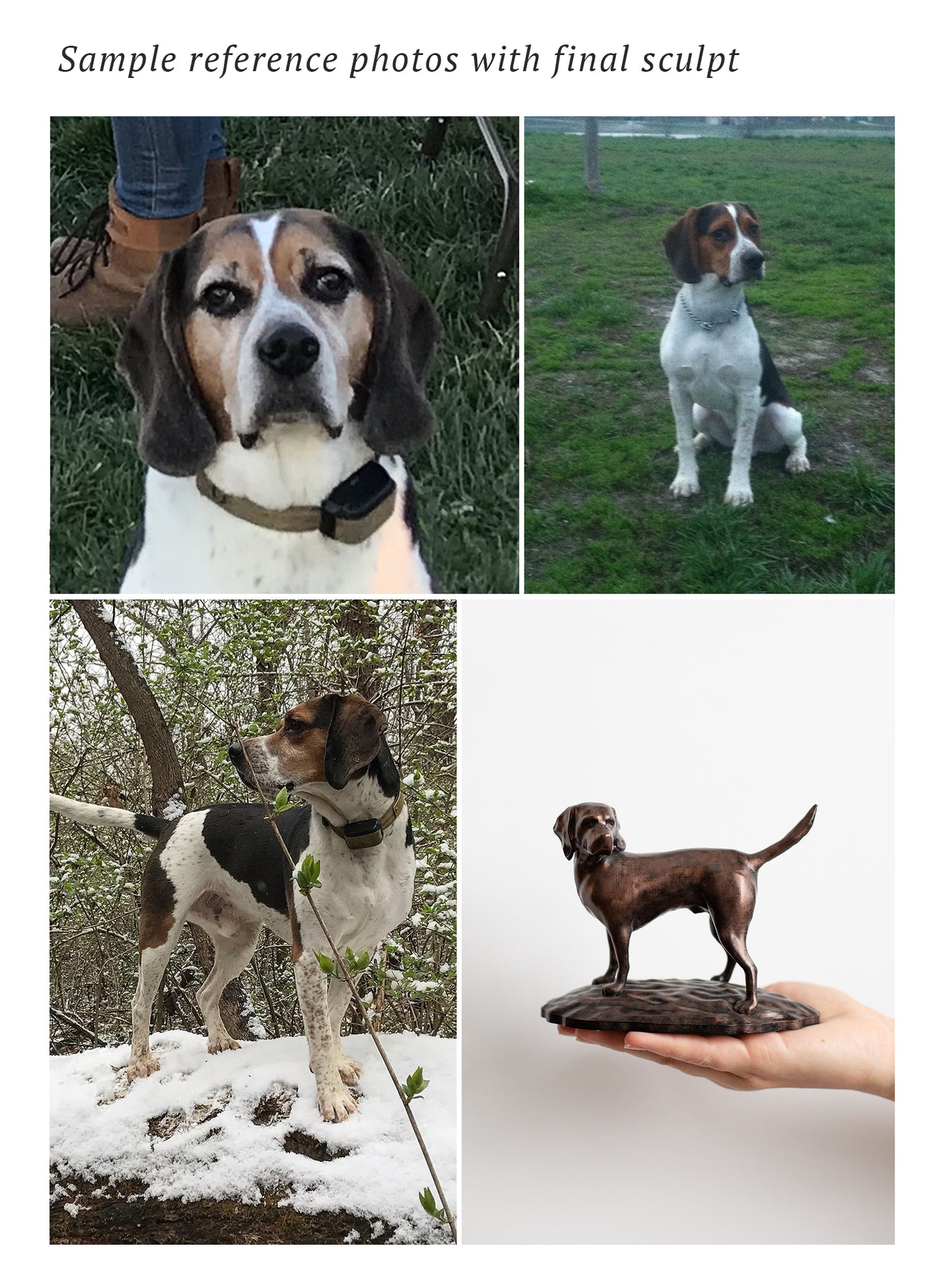 Custom Dog Sculpture Memorial