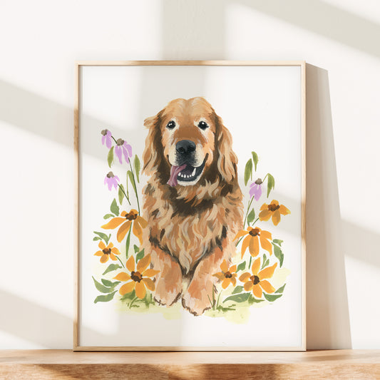 Wildflower Pet Portrait