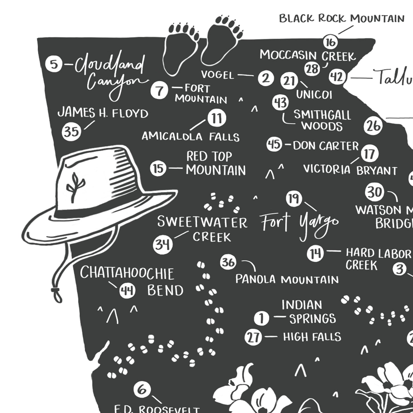 Georgia State Parks Art Print