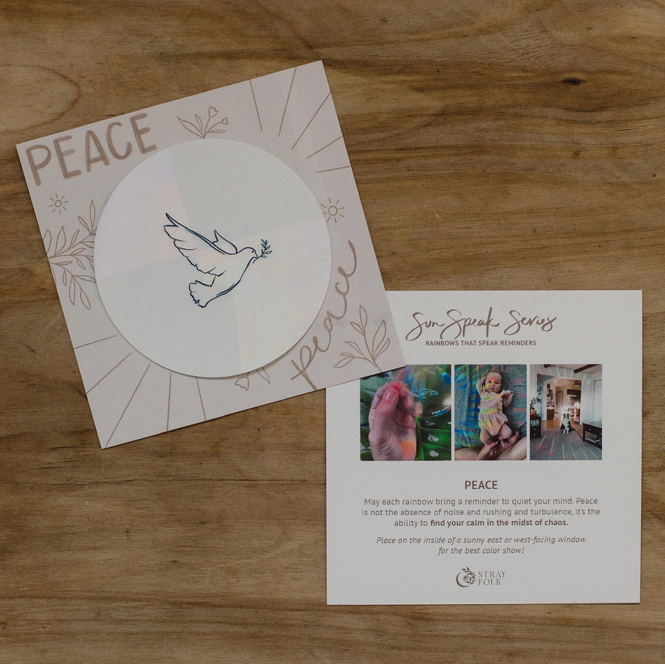 Peace Suncatcher Sticker