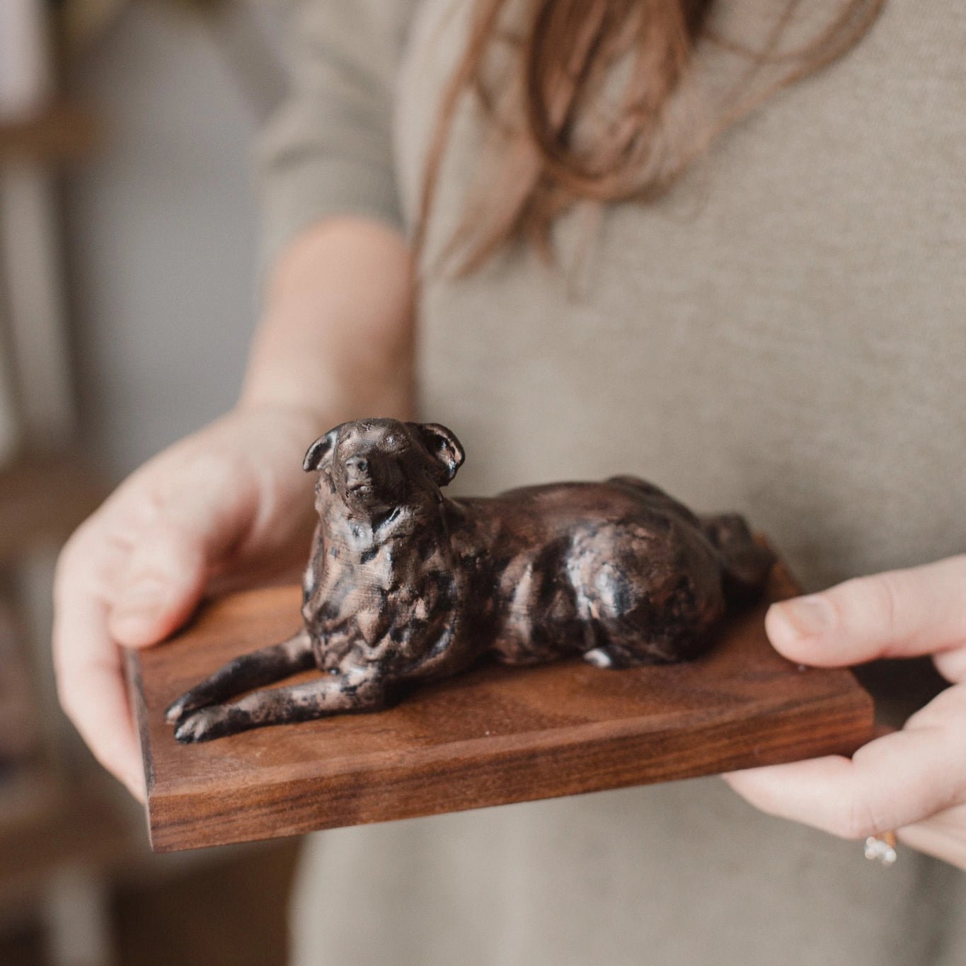 Custom Dog Sculpture Memorial